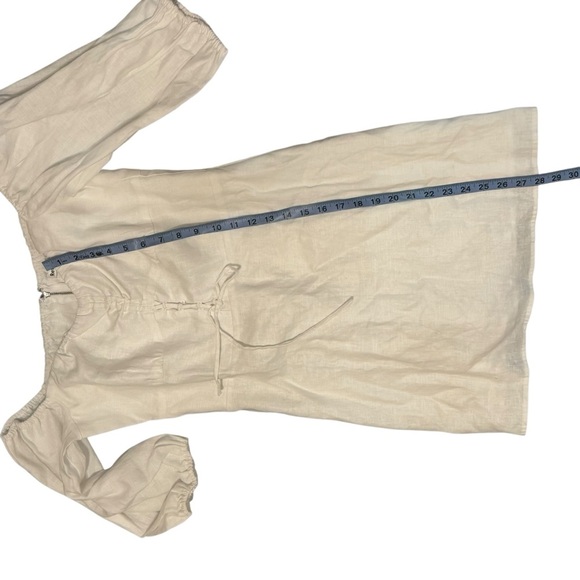 Reformation Kathryn Linen Dress white 10 - Picture 11 of 12